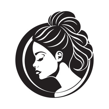 recommend clip art: Beauty salon and spa logo vector icon design template isolated on white