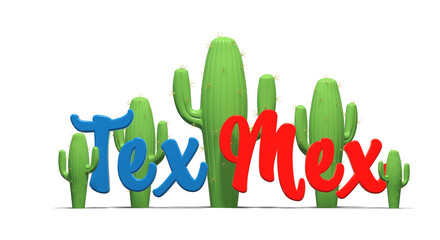 trois cactus avec ombrage et épines vus de dessus - fond transparent