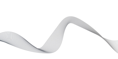 Fototapeta premium Abstract wavy lines flowing curve gradient color on transparent background. Abstract white background colorful lines. modern wavy stripes on white background isolated.