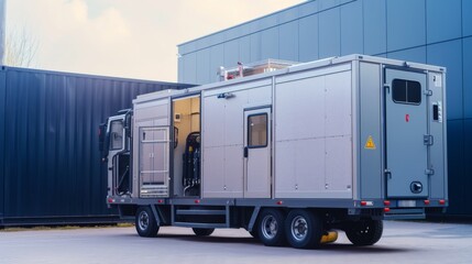 A mobile diesel generator for emergency power supply