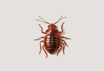 cockroach isolated on white background
