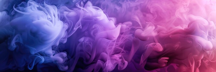 Obraz premium Abstract colourful blue, purple and pink fog smoke cloud background