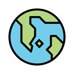 Earth, world icon