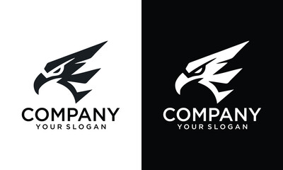 Obraz premium Falcon Eagle vector icon Japanese illustration style