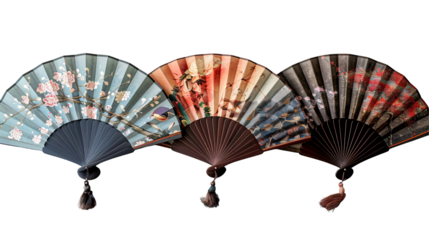 Elegant Hand Fans Collection - Diversity of Shapes and Patterns for Creative Inspiration