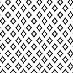 Black and white seamless pattern texture Grey scale ornamental graphic design Mosaic ornaments Pattern template