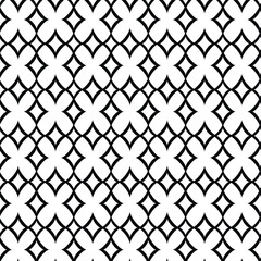 Black and white seamless abstract pattern Background and backdrop Grayscale ornamental design Mosaic ornaments Vector graphic illustration