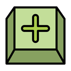 Obraz premium Plus, Positive, Cross, Add icon