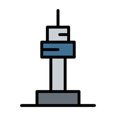 N Seoul Tower, Korea landmark icon