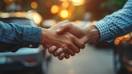 Handshake Agreement in the City