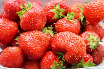 photo on the background image of strawberries