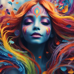 Fototapeta premium Beauty of inner life.