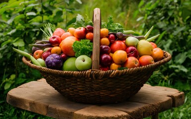 Basket full of fruit
