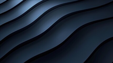 Obraz premium Abstract Blue Waves: A Captivating Dance of Lines and Hues
