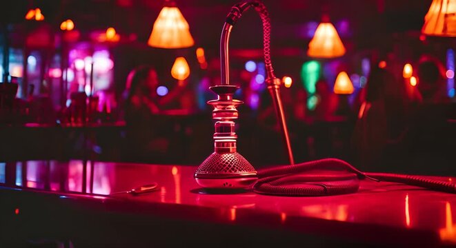 Hookah in a night club.