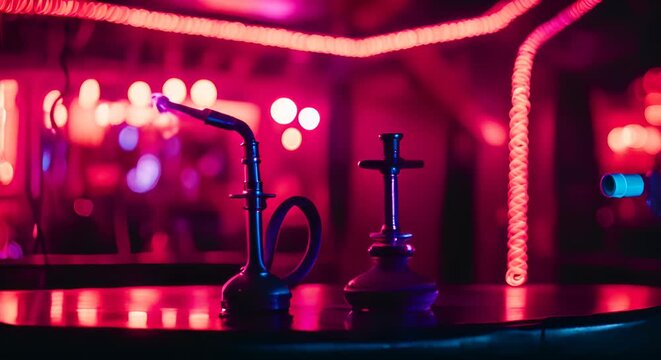 Hookah in a night club.