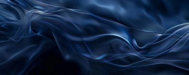 Fototapeta premium Smoke background with dark, navy blue smoke rising in elegant curves.