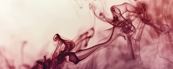 Fototapeta premium Smoke background with dark, burgundy smoke against a light background.