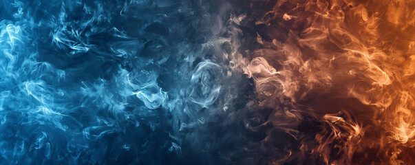 Smoke background with deep, indigo smoke rising in wisps.