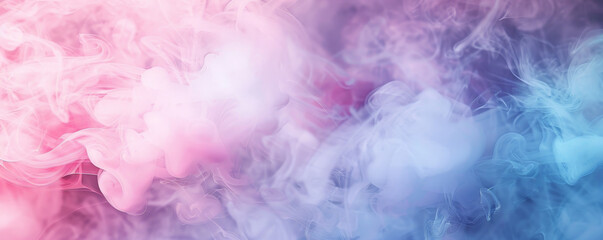 Fototapeta premium Smoke background with gentle, pastel-colored smoke blending softly.