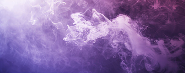 Obraz premium Smoke background with ghostly, white smoke on a deep purple backdrop.