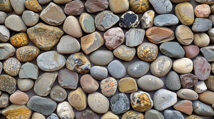 Pebble Stone Wall Texture and Seamless Background