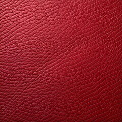 Fototapeta premium Closeup of Deep Red Leather Texture. Generative AI