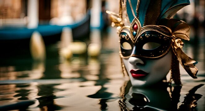 Carnival mask in Venice.