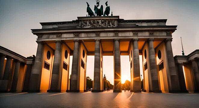 Brandenburg Gate, Berlin, Germany.