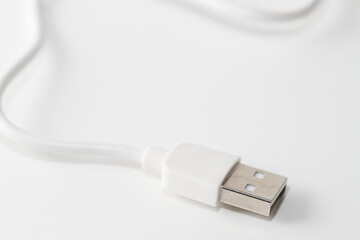 Fototapeta premium usb cable isolated on white