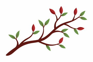 branches vector illustration white background