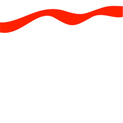 Red and White Background Abstract Shapes