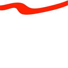 Red and White Background Abstract Shapes