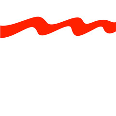 Red and White Background Abstract Shapes