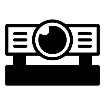 recommend clip art: Projector icon or logo illustration outline black style