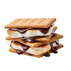 s'more biscuit sandwich transparent background