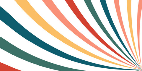 Abstract colorful sun rays and sunburst backdrop background. pop art cartoon style, sunlight, sunburst background.