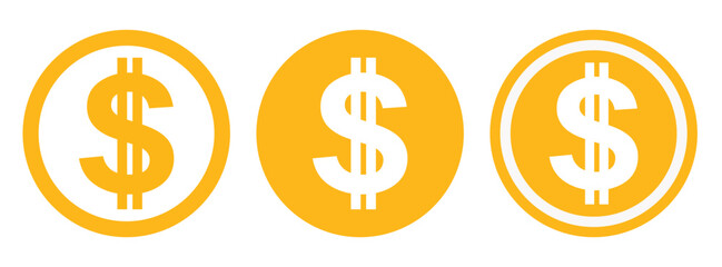 ikona znaku dolara, grafika wektorowa © robert6666