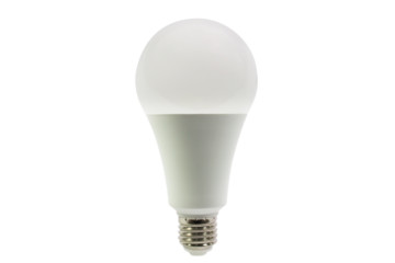 LED light bulb isolated on transparent background , png