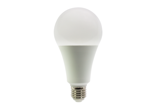 LED light bulb isolated on transparent background , png