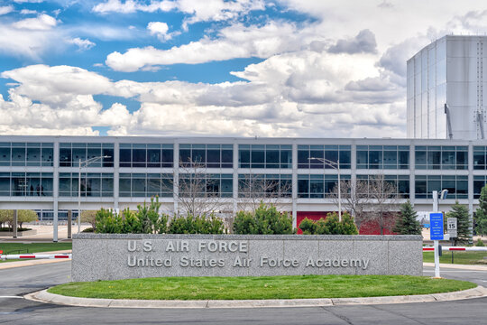 Entrance Gate and Logo at the United States Air Force Academy