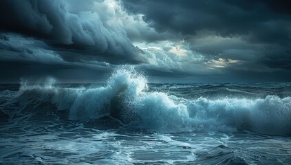 Naklejka premium Explore the fusion of statistical precision with the raw energy of nature's elemental forces in your commercial photography.
