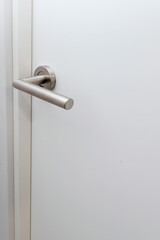 detail of modern aluminum handle