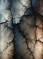 Fototapeta premium Grunge floor texture with cracks, light and dark