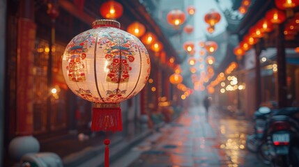 Chinese Lantern in a Festive Street