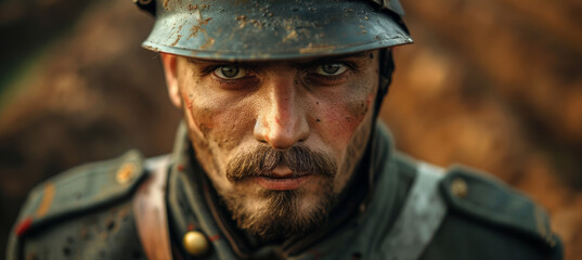 Obraz premium German WWI Soldier Portrait