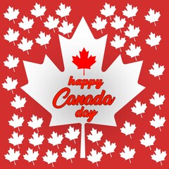 Happy Canada Day social media Post Or beautiful template 
