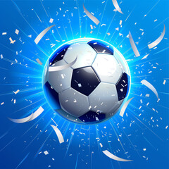 Naklejka premium Football 2024 in Germany pattern background 