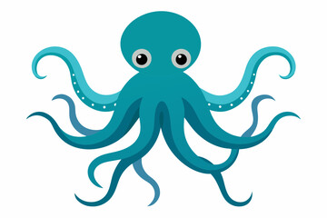 octopus vector illustration white background © AL