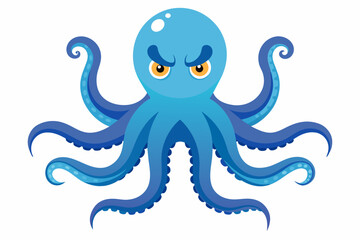 octopus vector illustration white background
